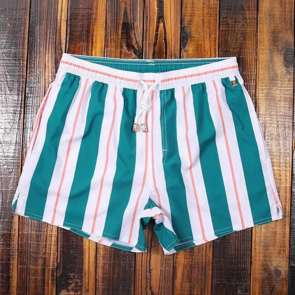 Rivaro | Striped Men's Swim Shorts