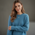 Elara | Ribstrikket Sweater