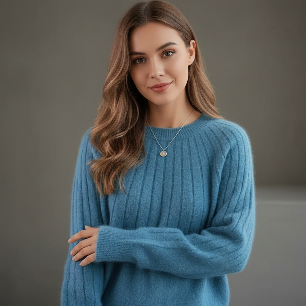 Elara | Ribstrikket Sweater