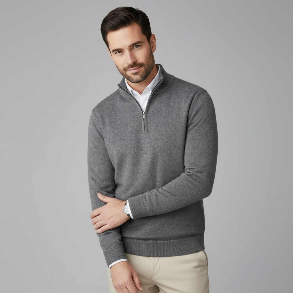 Armand|Maglione con Mezza Cerniera