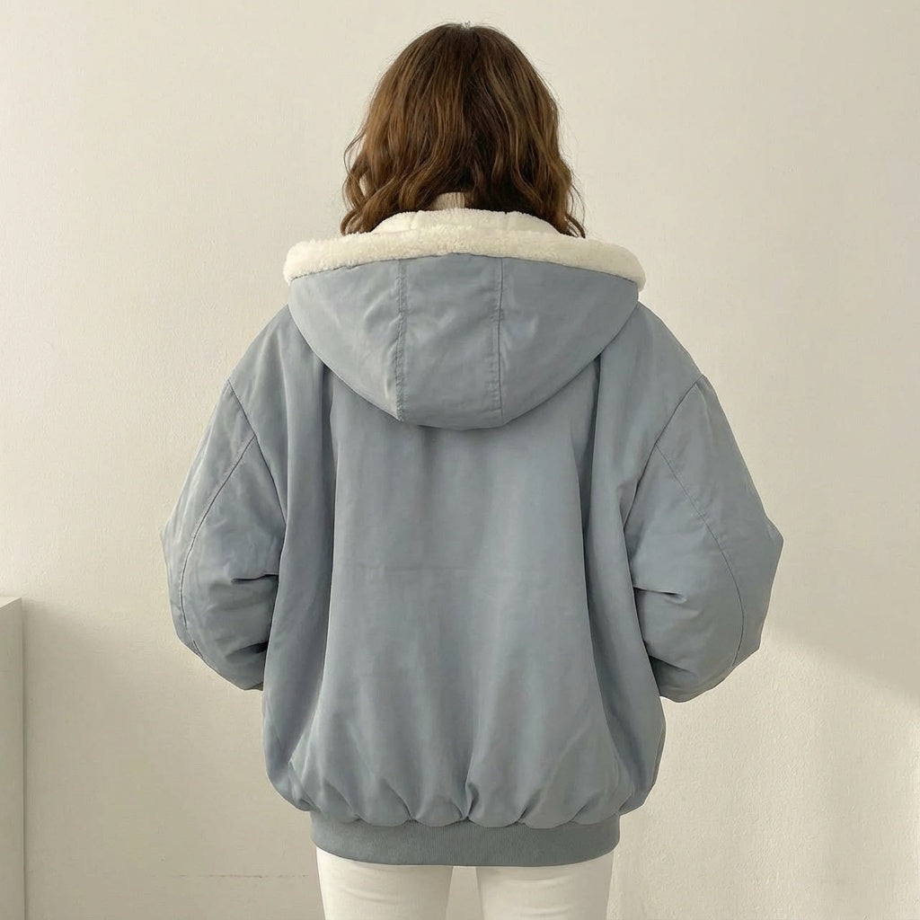 Luna | Bomber reversibile in teddy