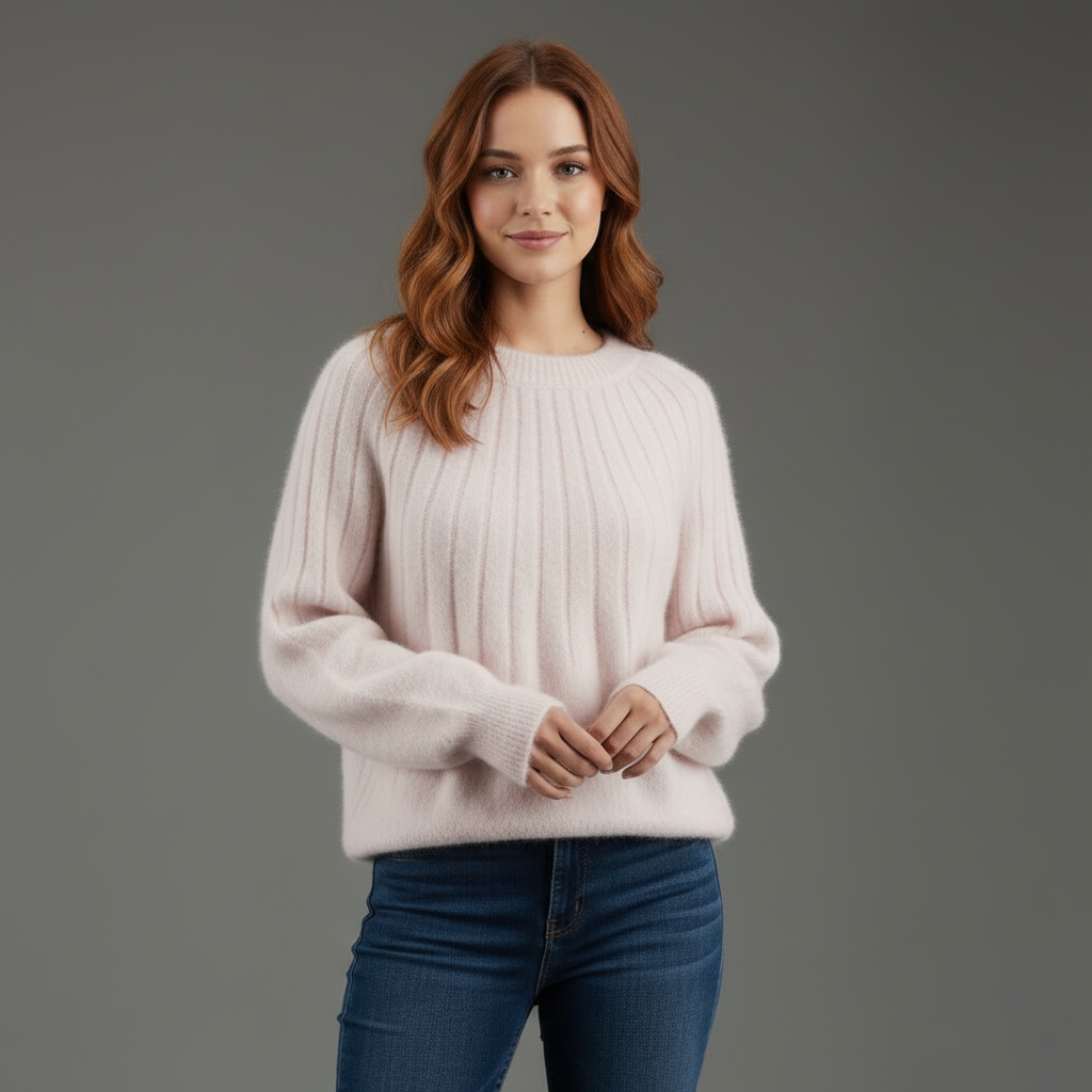 Elara | Ribstrikket Sweater
