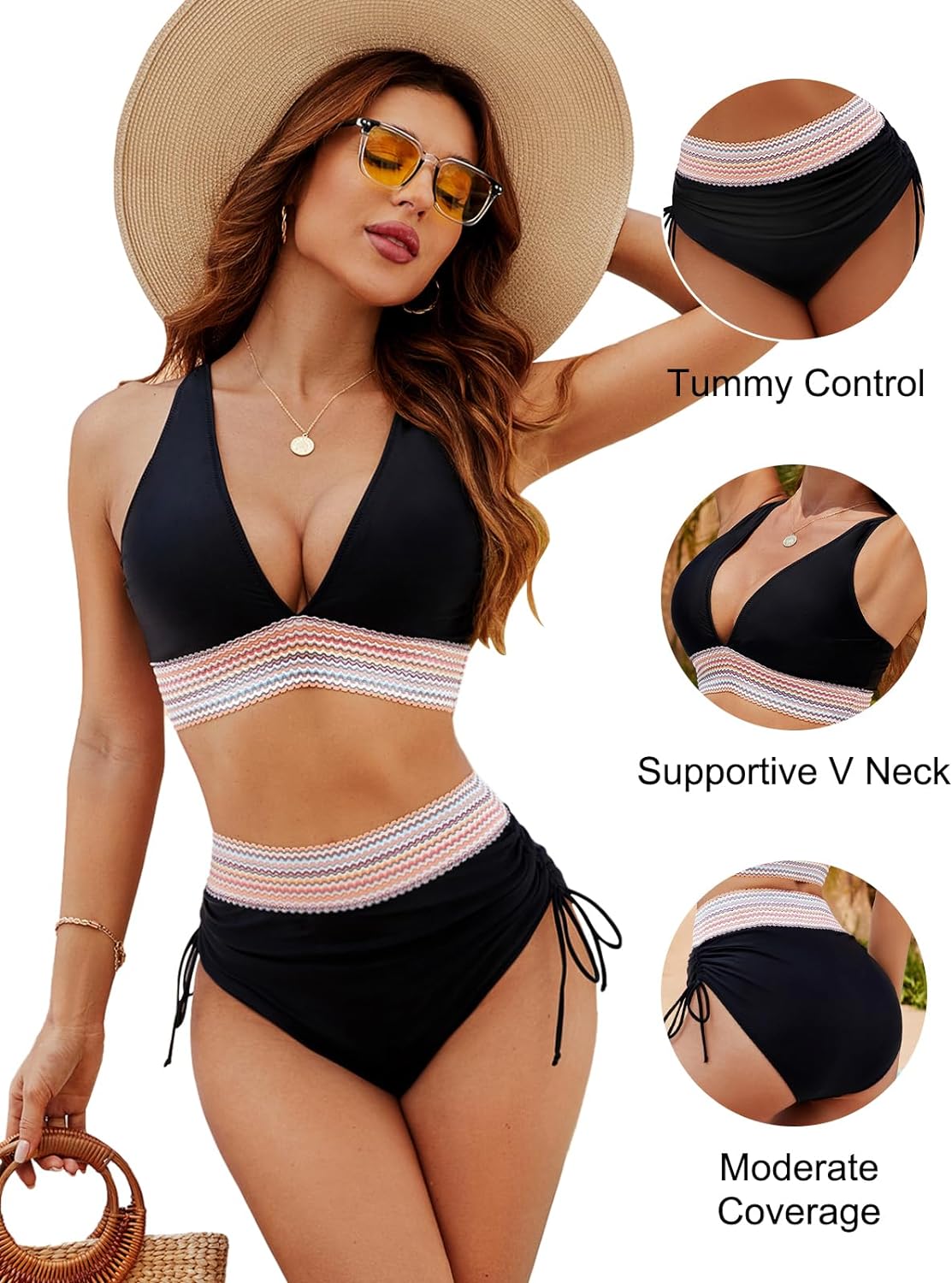 Isla | High Waist Bikini Sæt