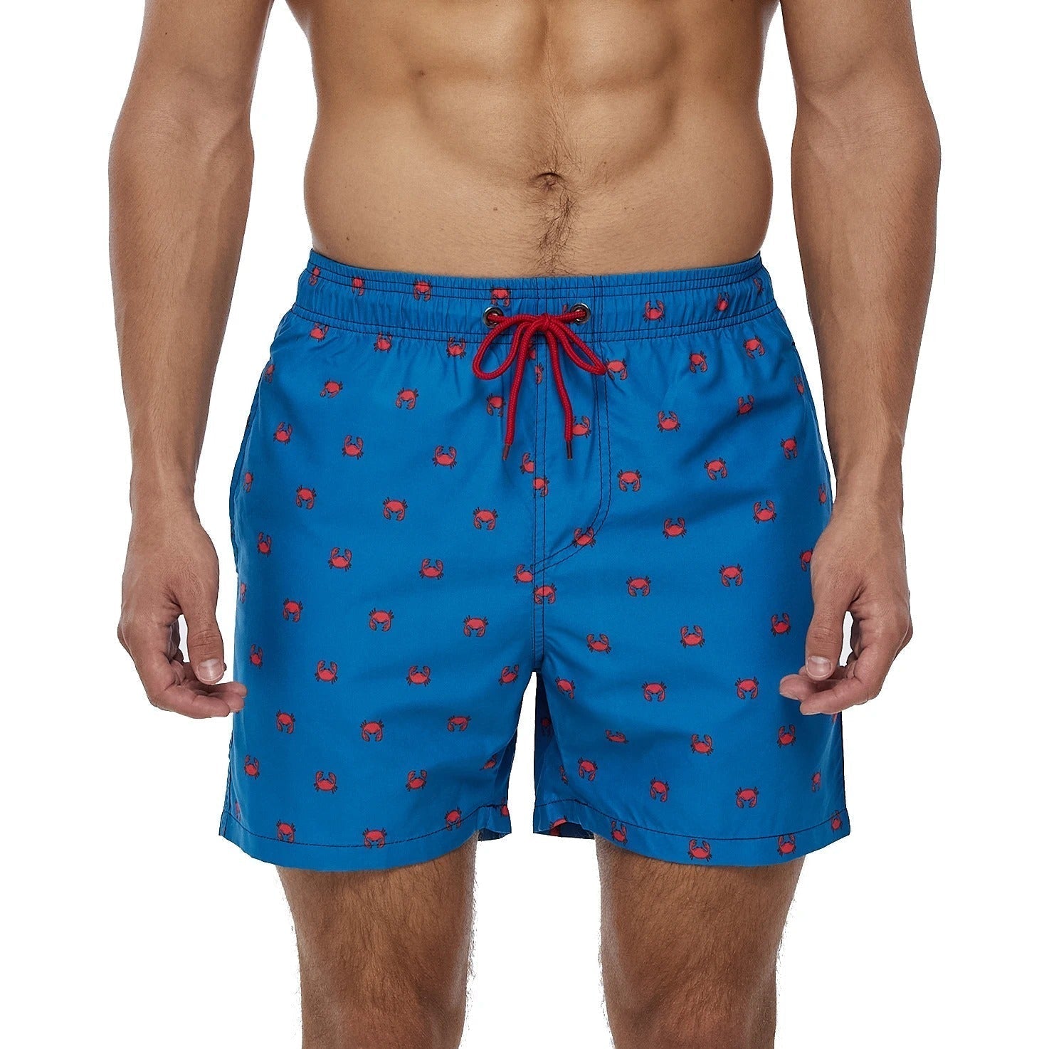 Lazaro | Costume da bagno da uomo con stampa tropicale di ananas | Pantaloncini da bagno ad asciugatura rapida con coulisse e tasche laterali