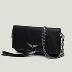 Aurelia | Bolso bandolera con correa de cadena y diseño de solapa elegante