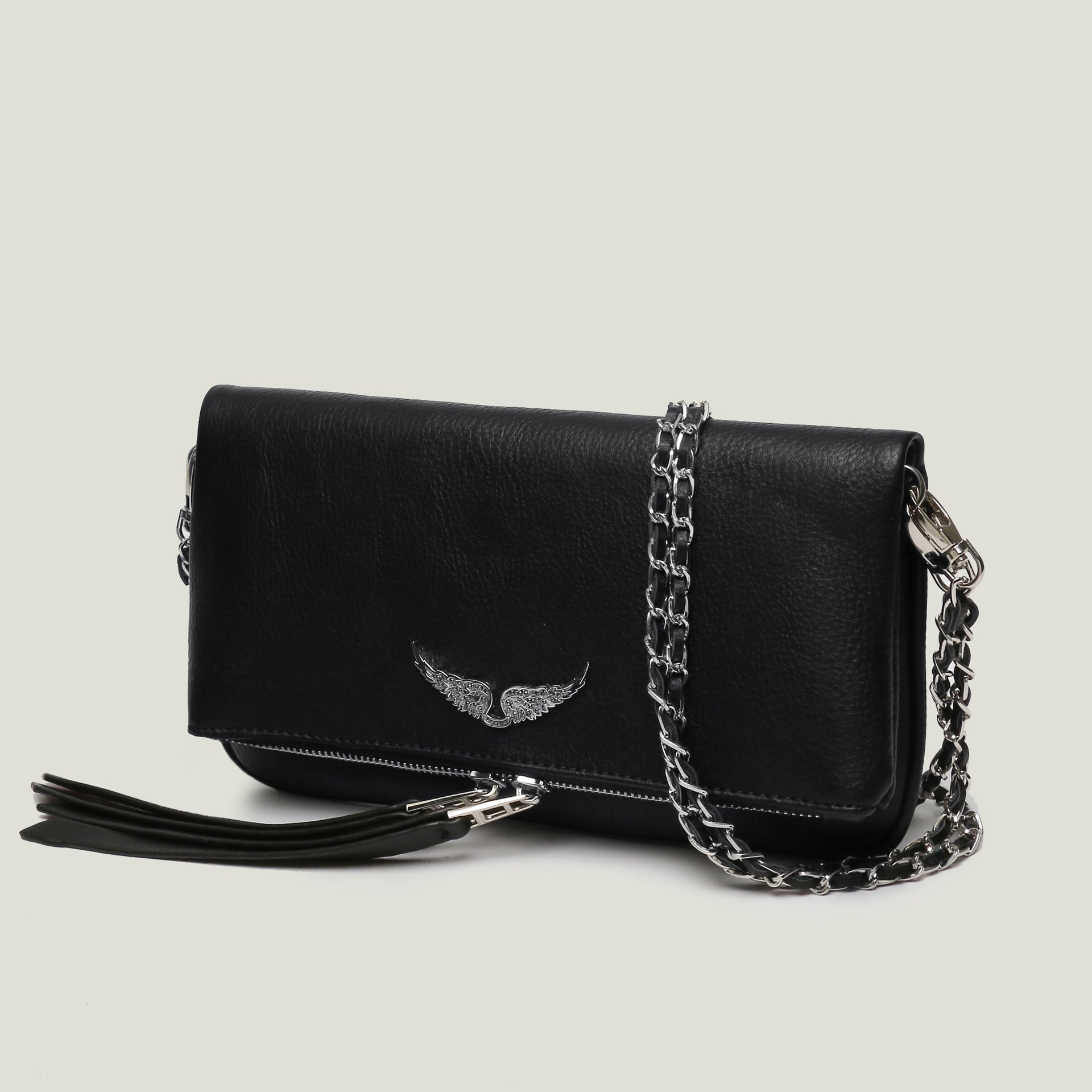 Aurelia | Bolso bandolera con correa de cadena y diseño de solapa elegante