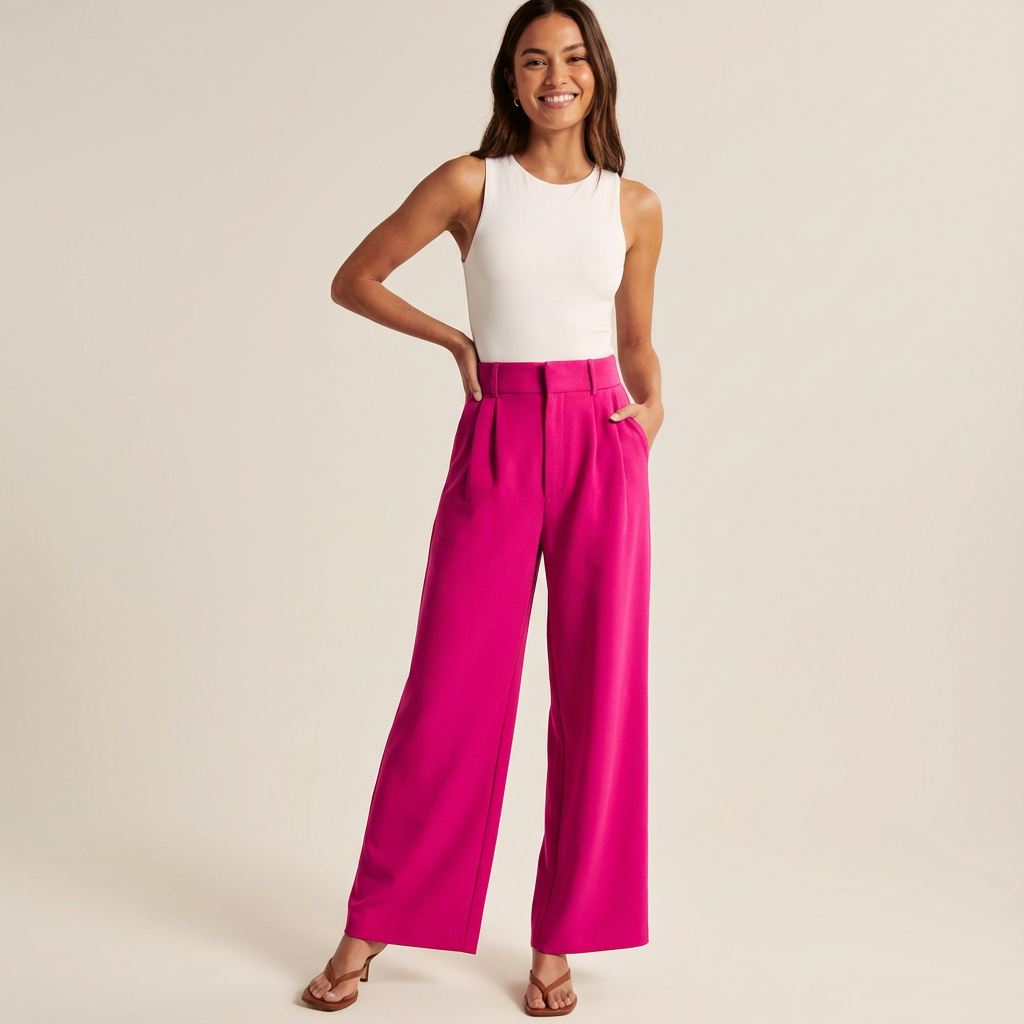 Elinor|Pantaloni a Gamba Larga