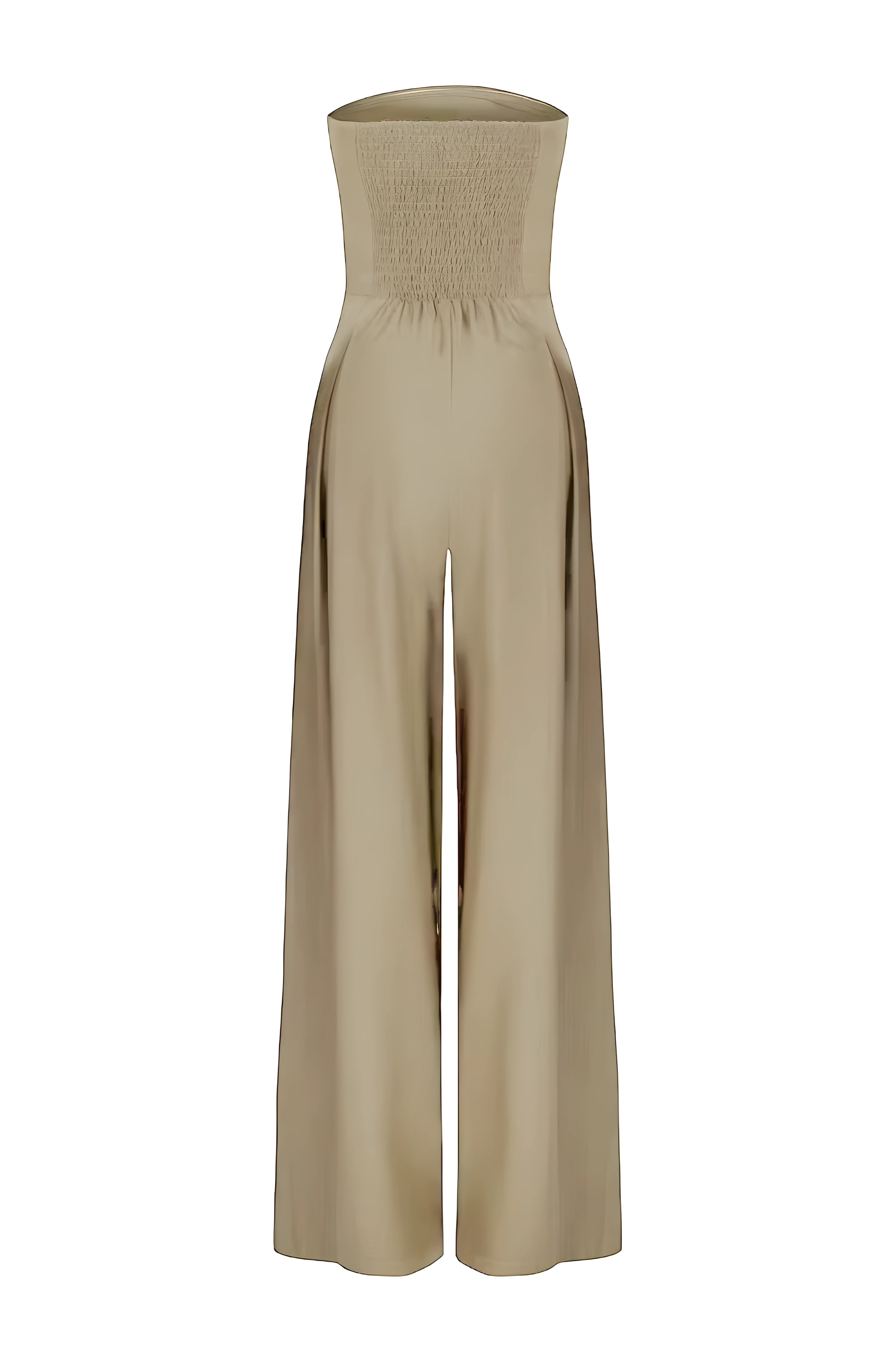 Aveline | Strapless Jumpsuit med Korset Silhuet og Brede Ben