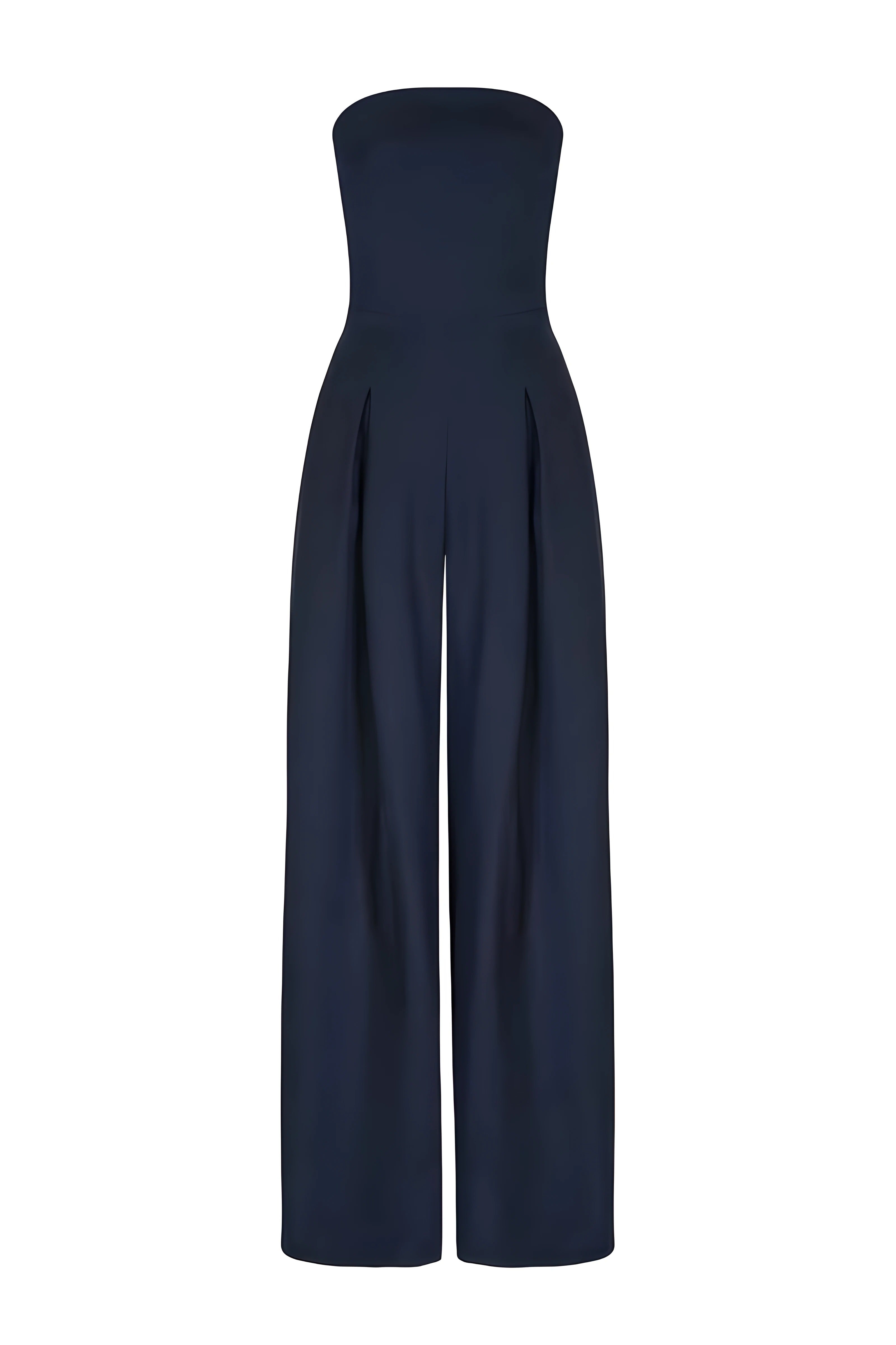 Aveline | Strapless Jumpsuit med Korset Silhuet og Brede Ben