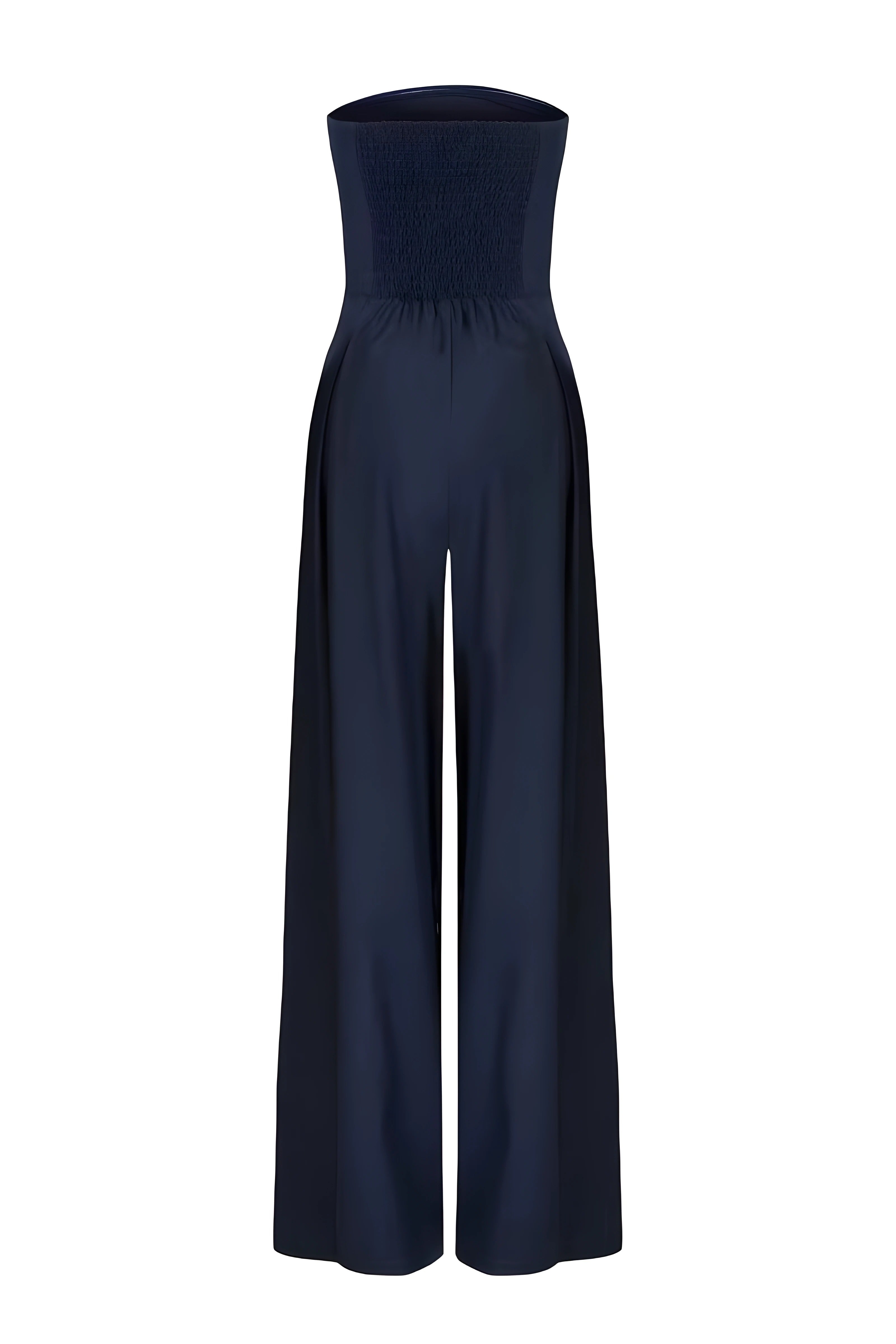 Aveline | Strapless Jumpsuit med Korset Silhuet og Brede Ben