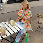 Allegra | Oversized Blomsterjakke Damer