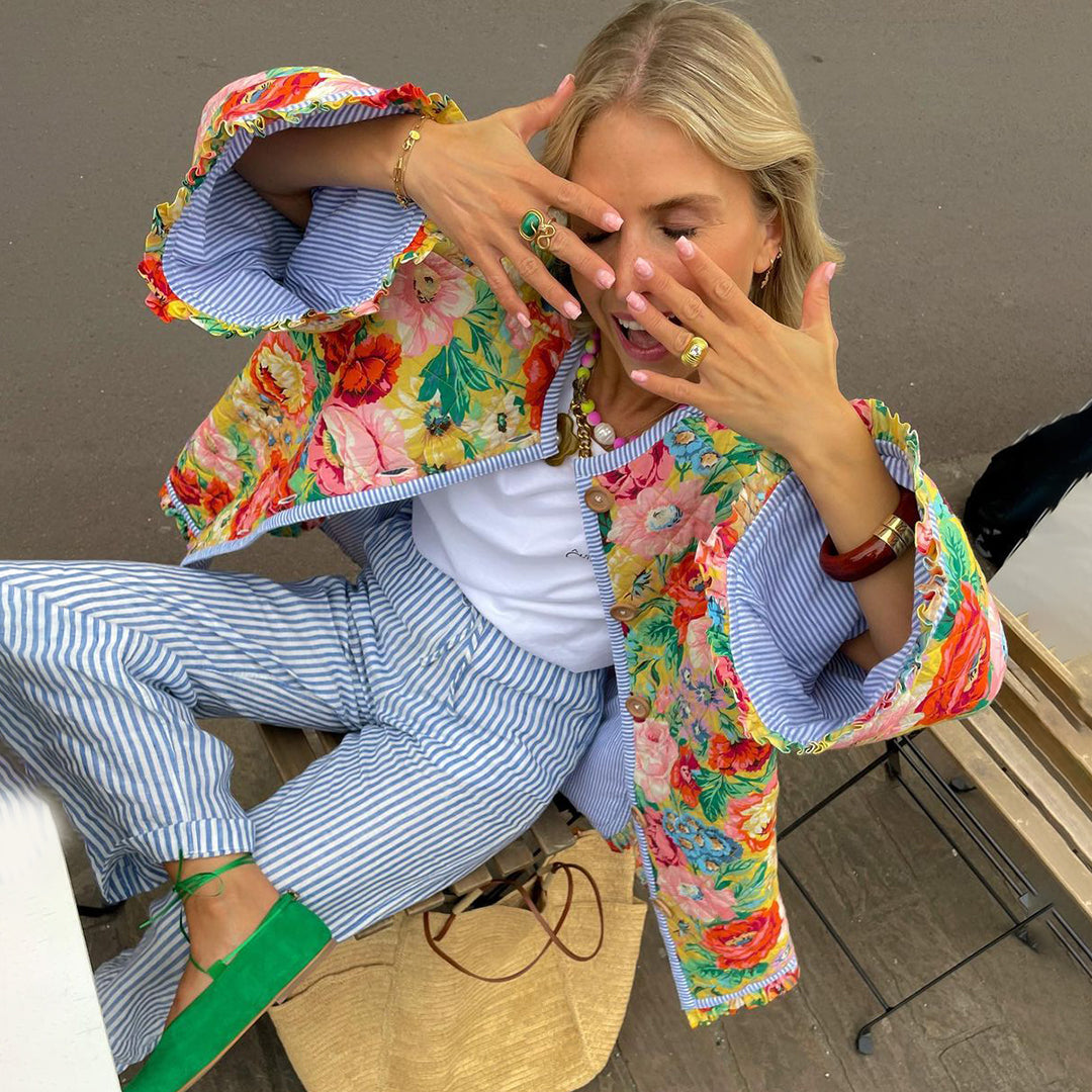 Allegra | Oversized Blomsterjakke Damer