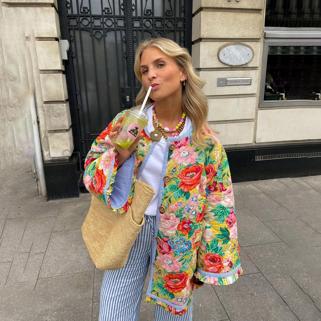Allegra | Oversized Blomsterjakke Damer
