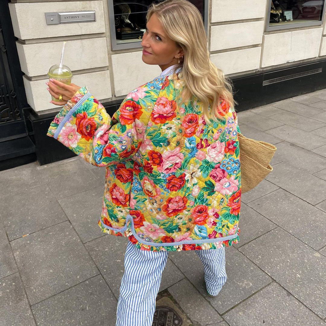 Allegra | Oversized Blomsterjakke Damer