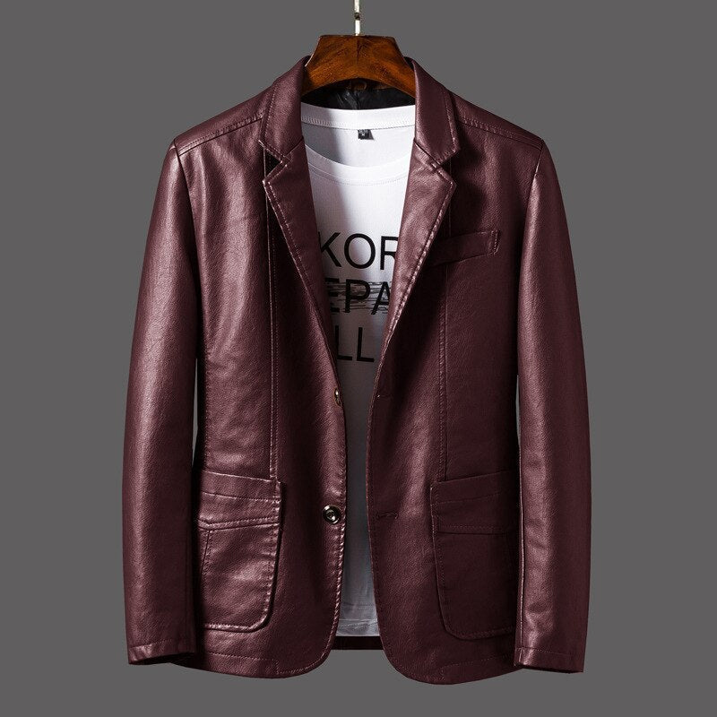 Lucenzo | Blazer effet cuir
