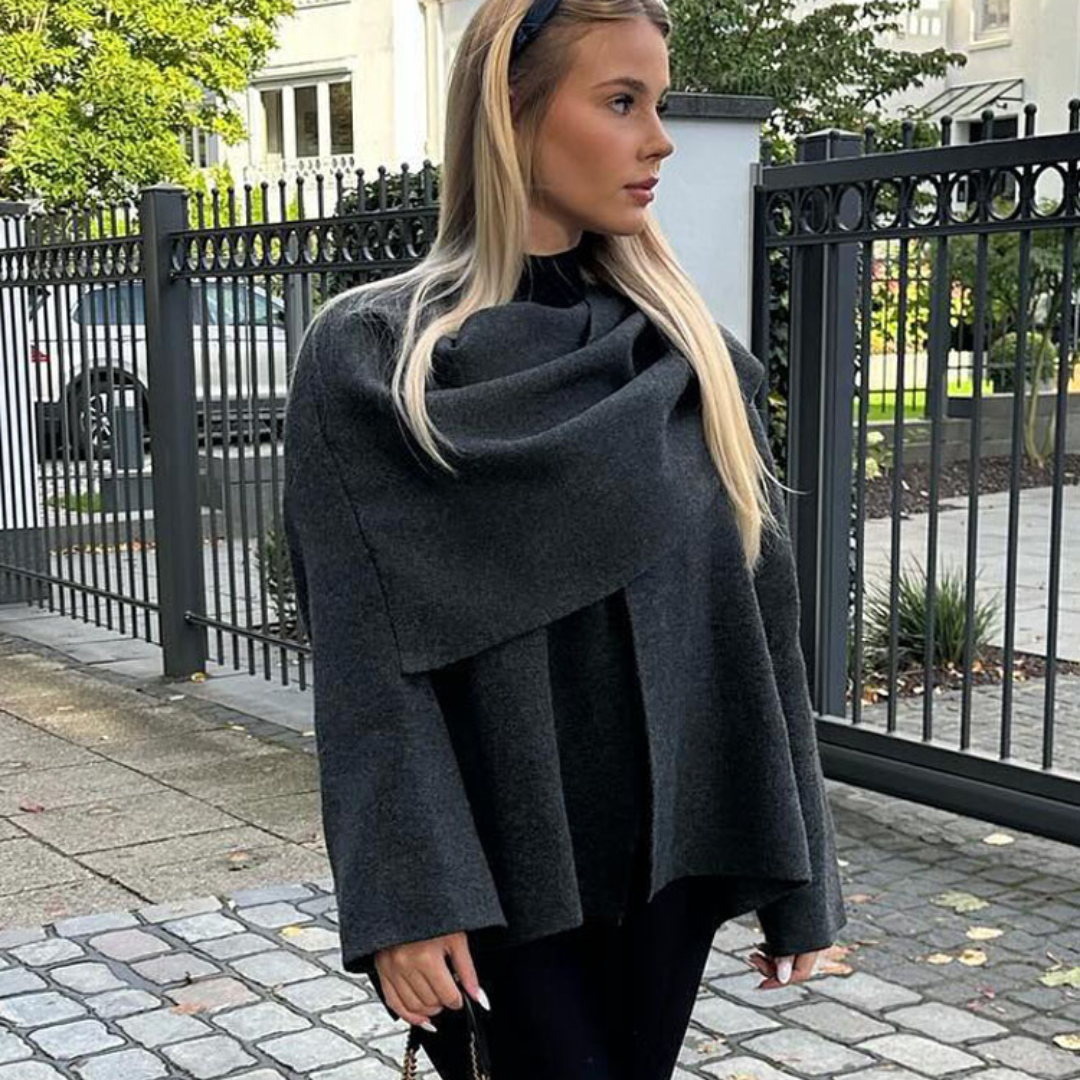 Althea | Asymmetrisk Poncho Damer