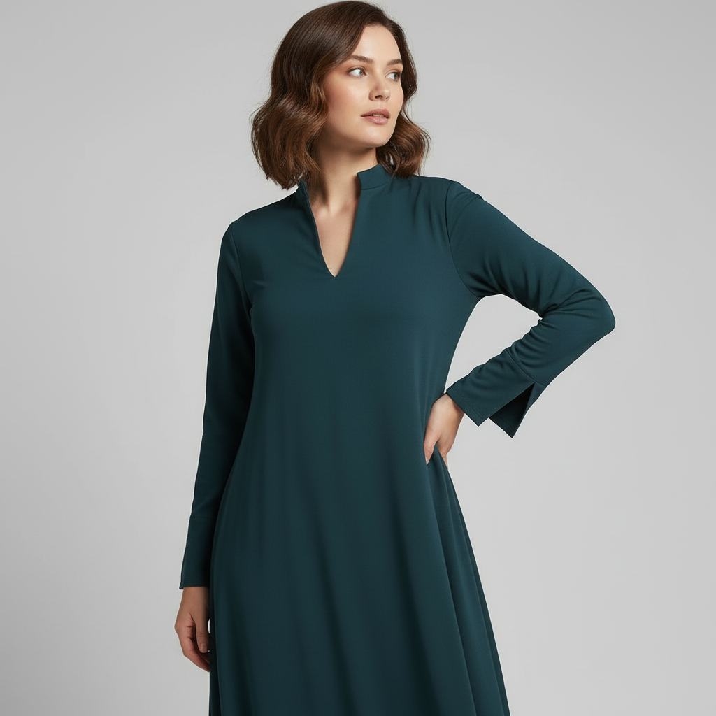 Amarise | Lang Minimalistisk Kjole Damer