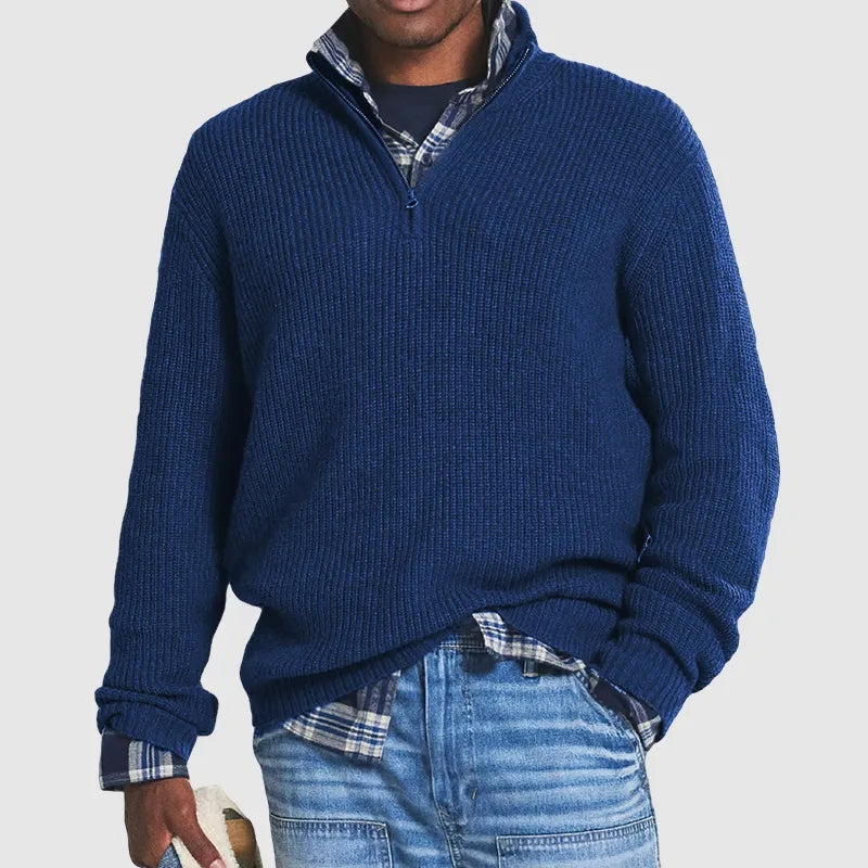 Louis | Half Zip Wool Sweater