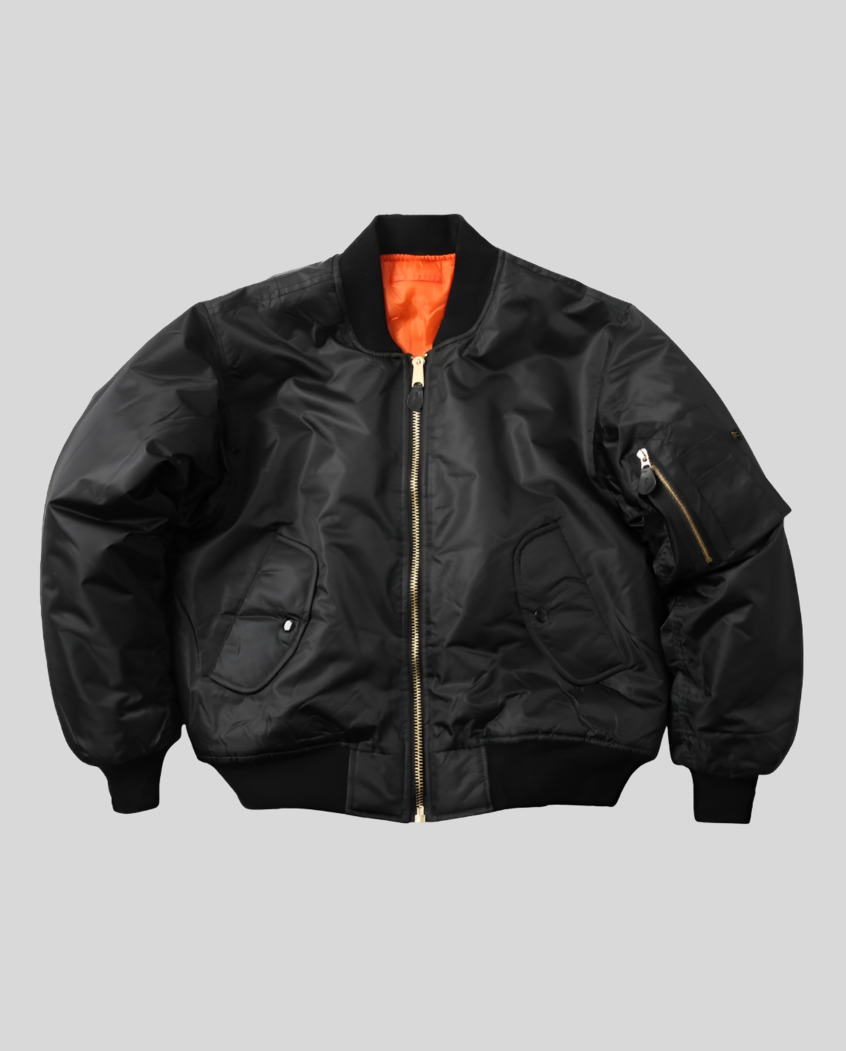 Anais | Women's Padded Forest Bomber Jacket with Zipper and Ribbed Edges