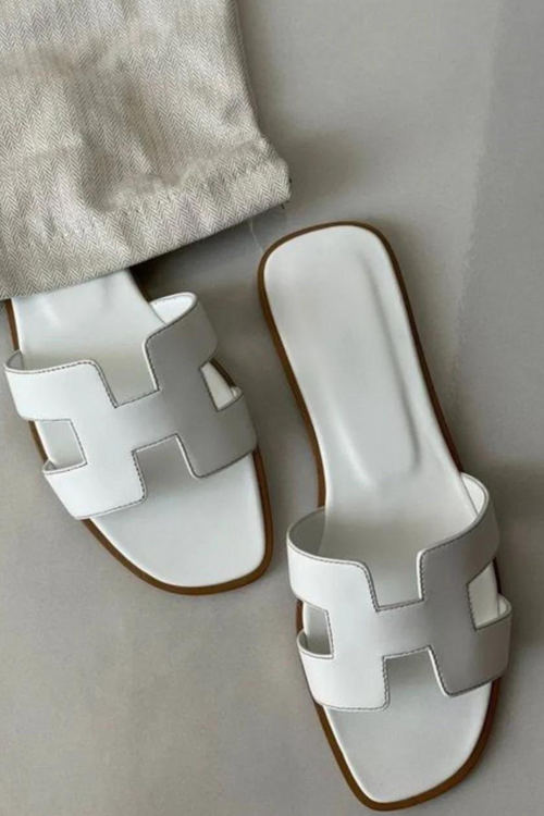 Helena | Leather Slippers Women