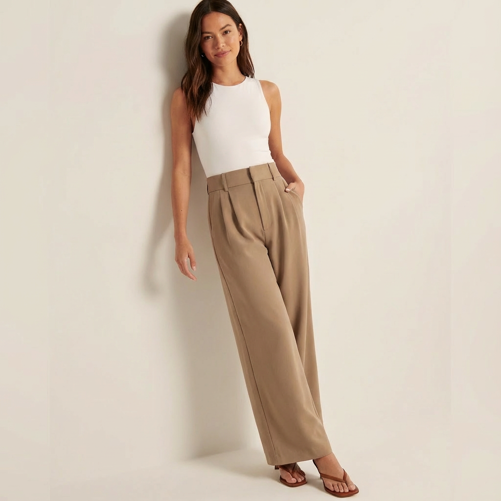 Elinor|Pantaloni a Gamba Larga