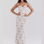 Elaria | Hvid Blonde Maxi Kjole