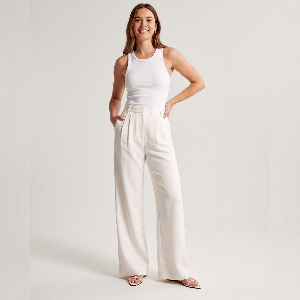 Elinor|Pantaloni a Gamba Larga
