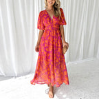 Soléna | Damer Blomster Maxi Kjole