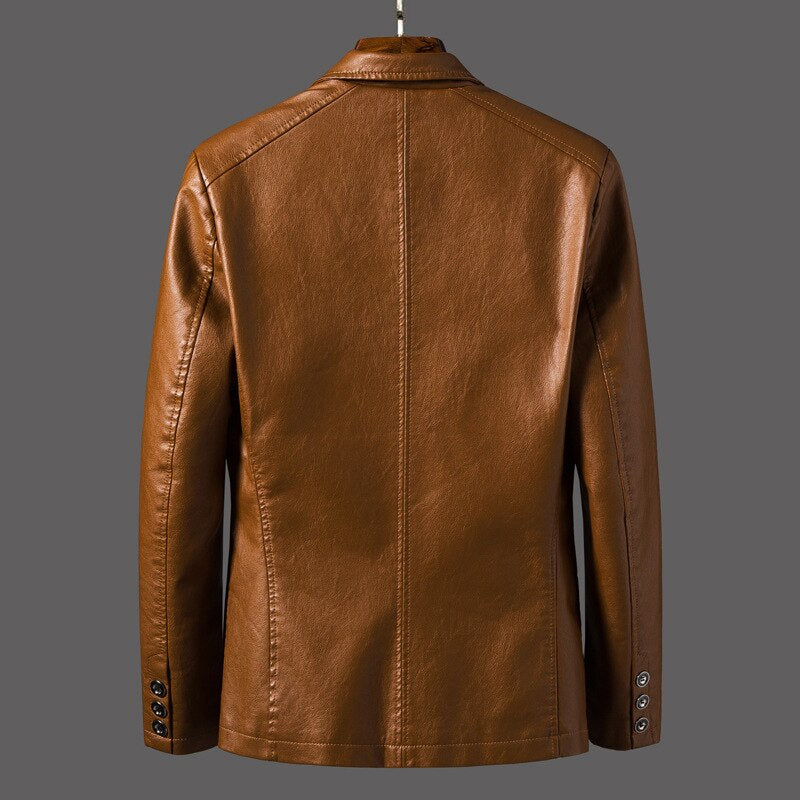 Lucenzo | Blazer effet cuir