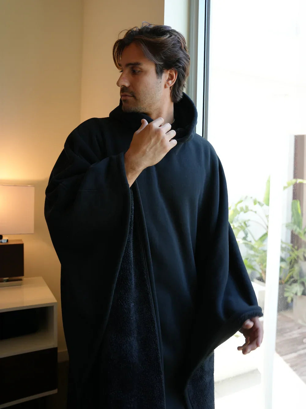 Elara | Unisex Fleece Poncho