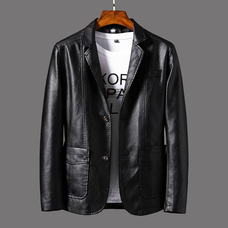 Lucenzo | Blazer effet cuir