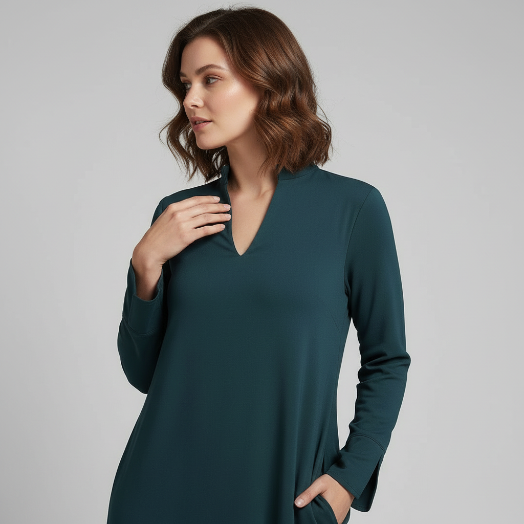 Amarise | Lang Minimalistisk Kjole Damer