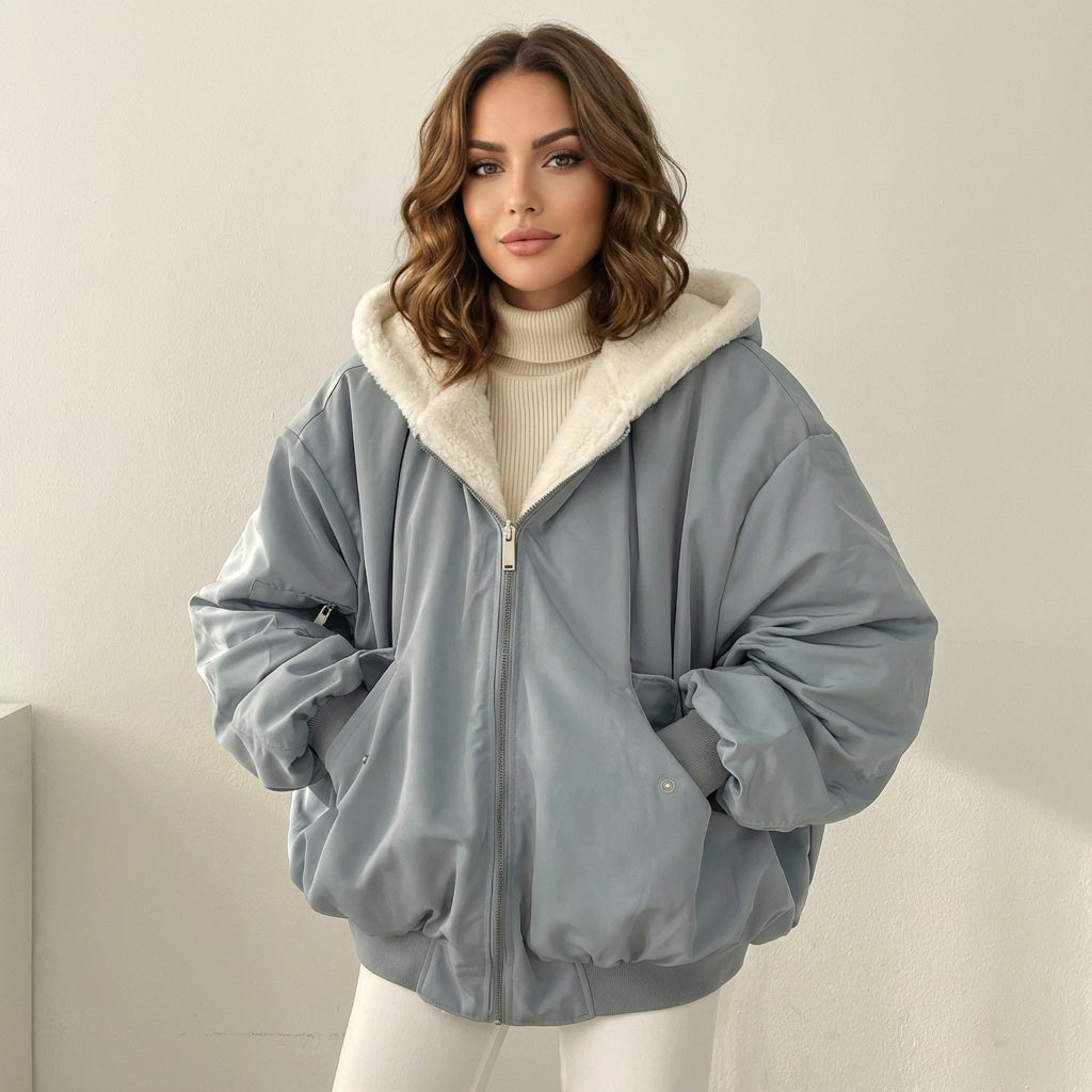 Luna | Bomber reversibile in teddy