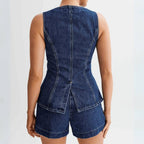 Élodie | Ærmeløs Denimvest Damer