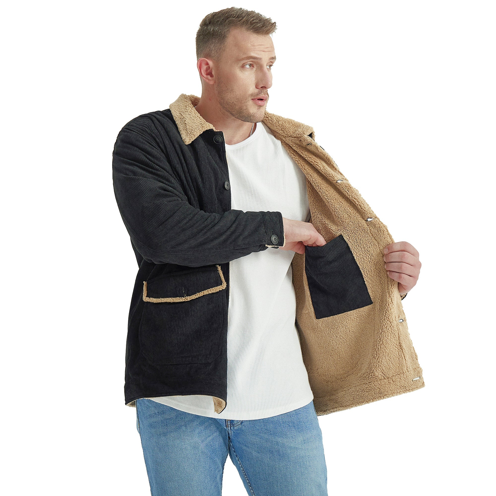 Tanner™ | Herrer Fløjlsjakke med Varm Uldforing
