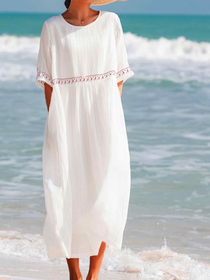 Maribela | Abito midi in cotone da donna