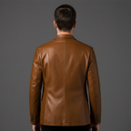 Lucenzo | Blazer effet cuir