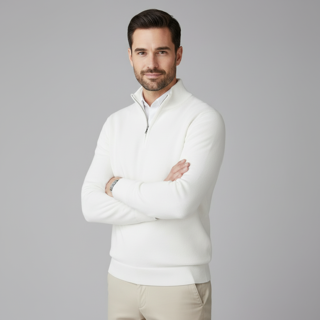 Armand|Maglione con Mezza Cerniera