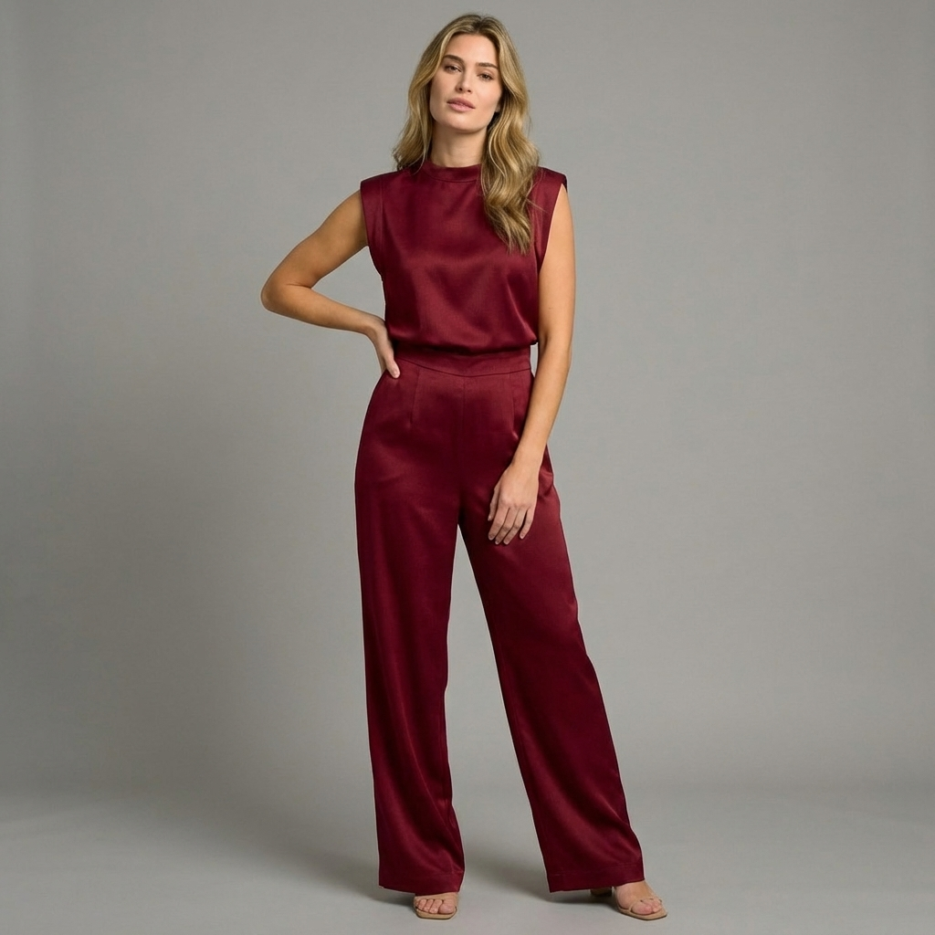 Arielle | Combinaison élégante en satin