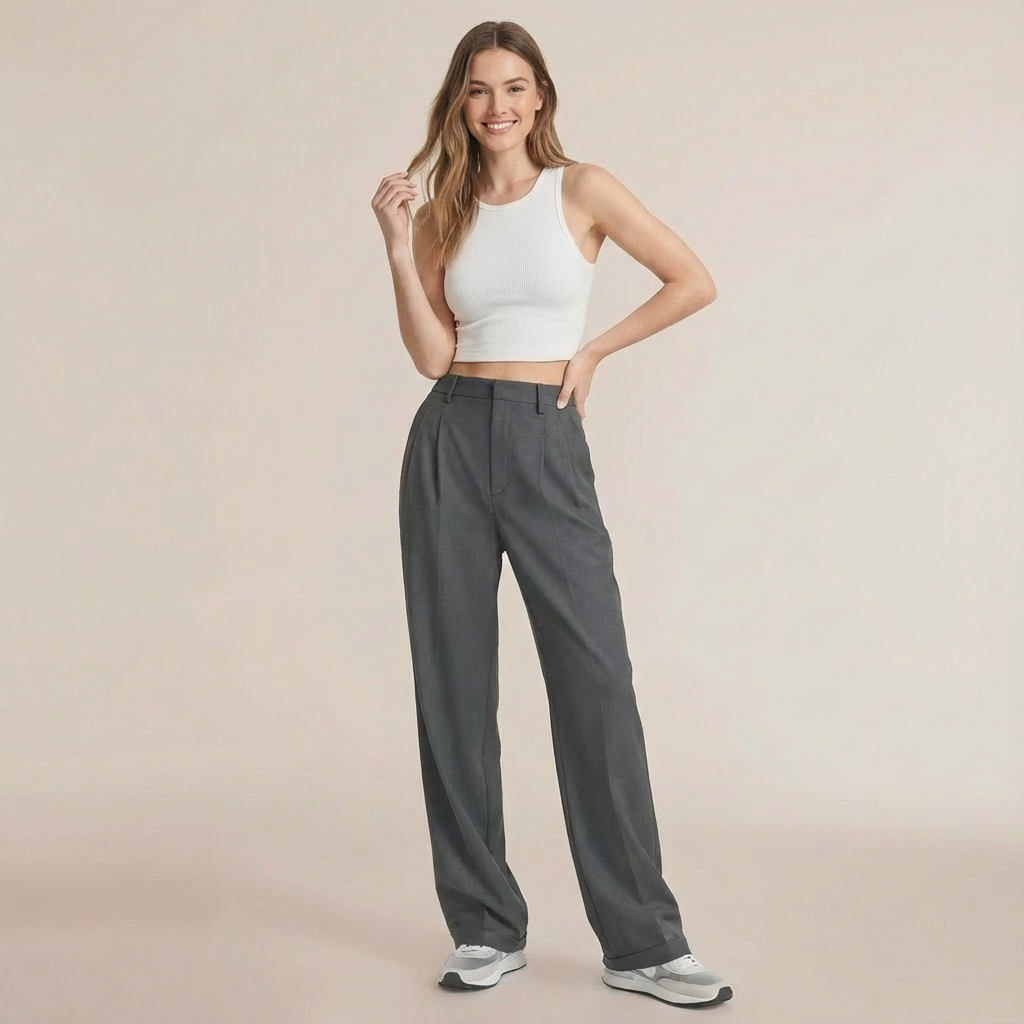 Elinor|Pantaloni a Gamba Larga