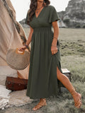 Livia | Elegant Maxi Kjole med V-hals