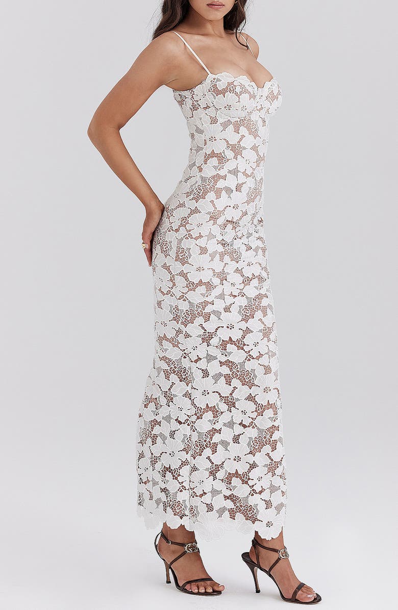 Elaria | Hvid Blonde Maxi Kjole