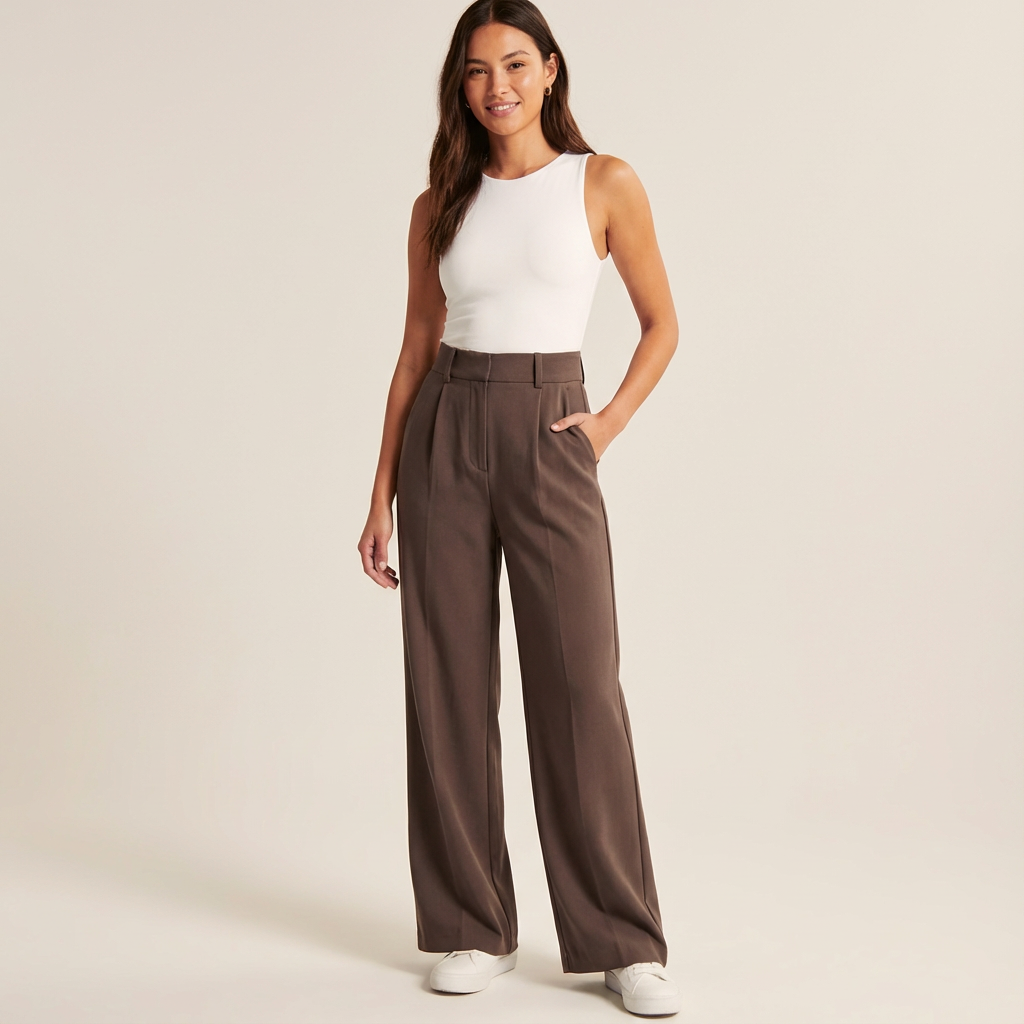 Elinor|Pantaloni a Gamba Larga