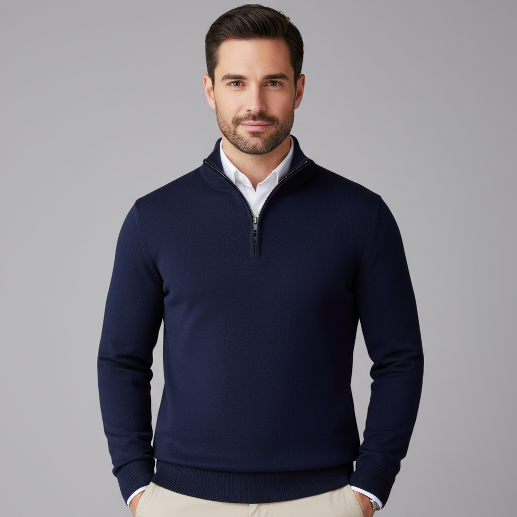 Armand|Maglione con Mezza Cerniera