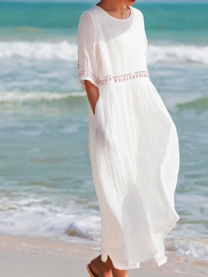 Maribela | Abito midi in cotone da donna