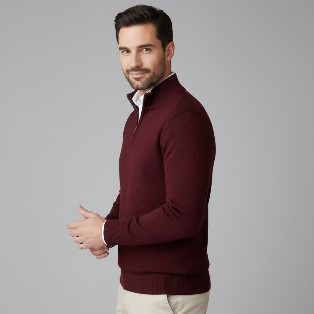 Armand|Maglione con Mezza Cerniera