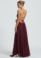 Alessia | Vestido maxi largo con elegante línea A