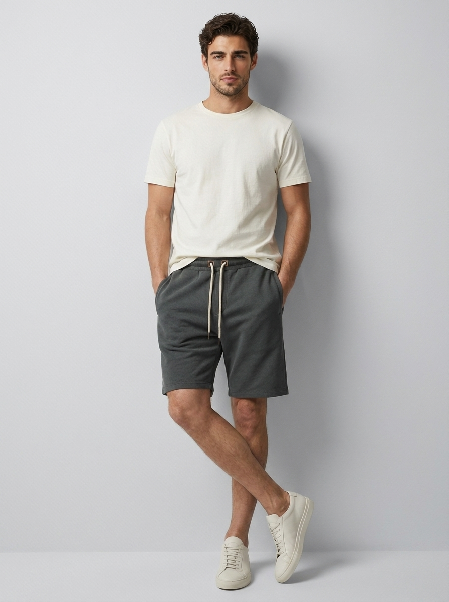 Harlan | Herre Sweatshorts Med Snøre Og Lommer