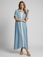 Serena | Long Shirt Dress with Relaxed Fit