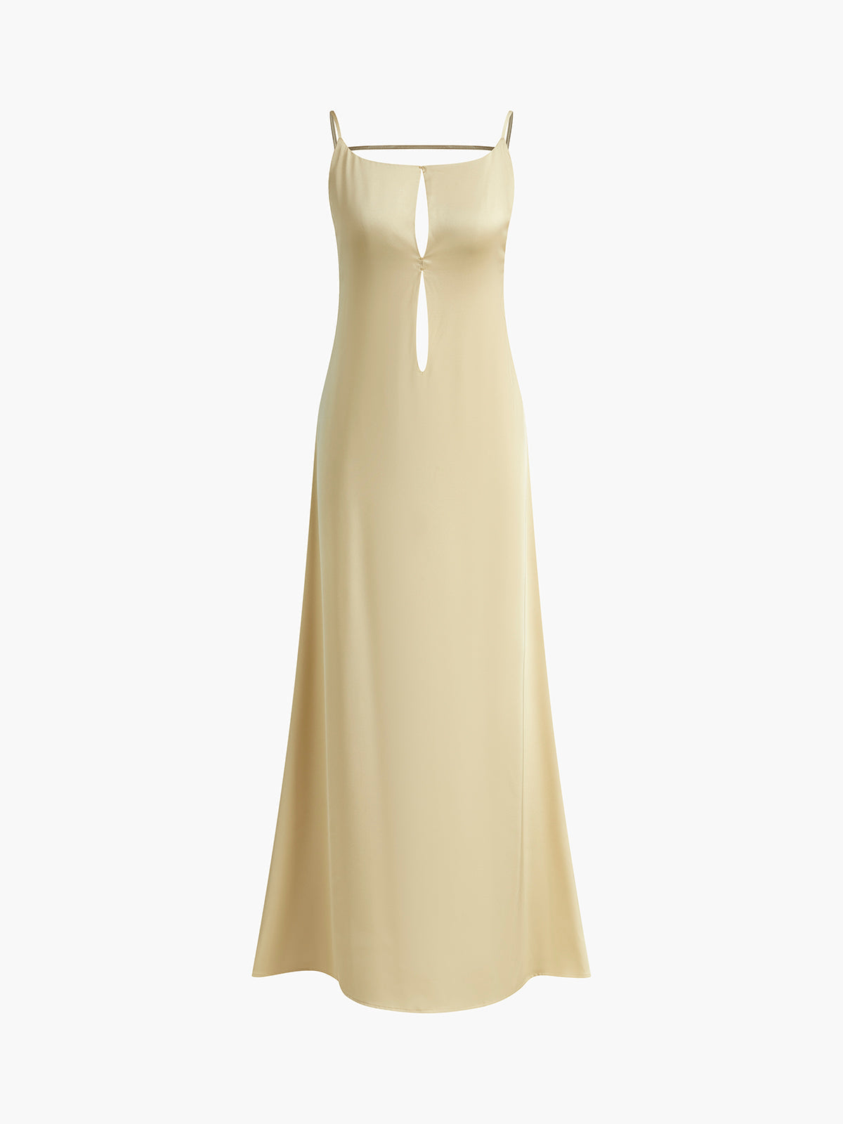 Roos | Abito in Raso Donna Lunghezza Maxi